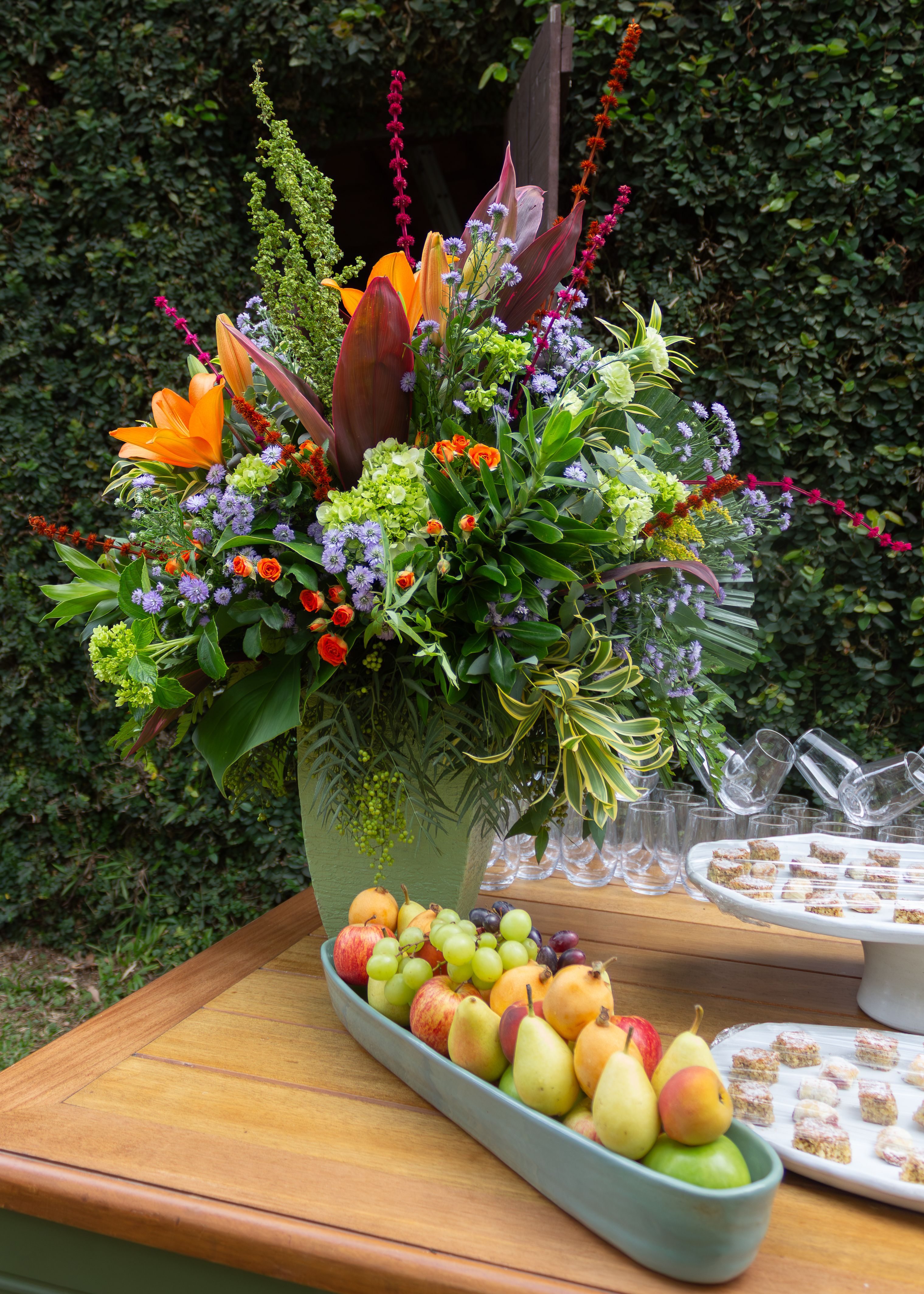 Ramo de Rosas con Frutas